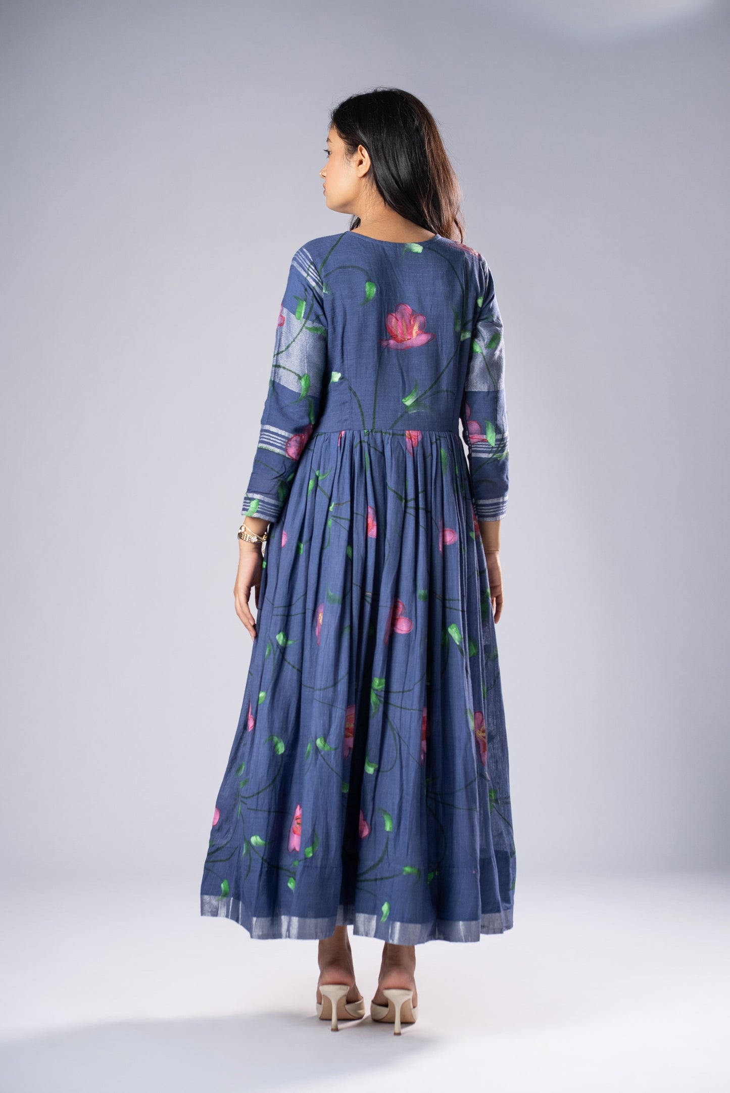 Mallika Neelambari Hand-Painted Dress