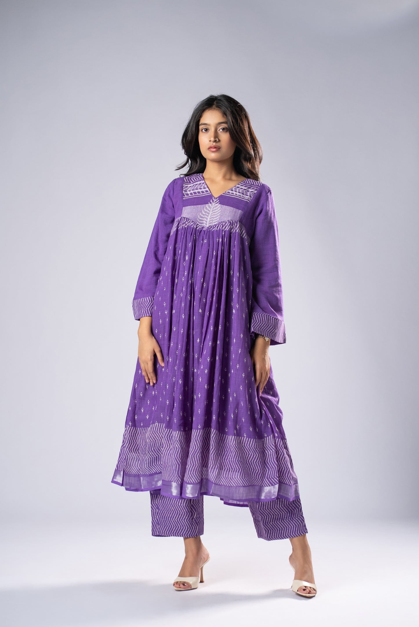 Violetra Linen Pant Kurta Set