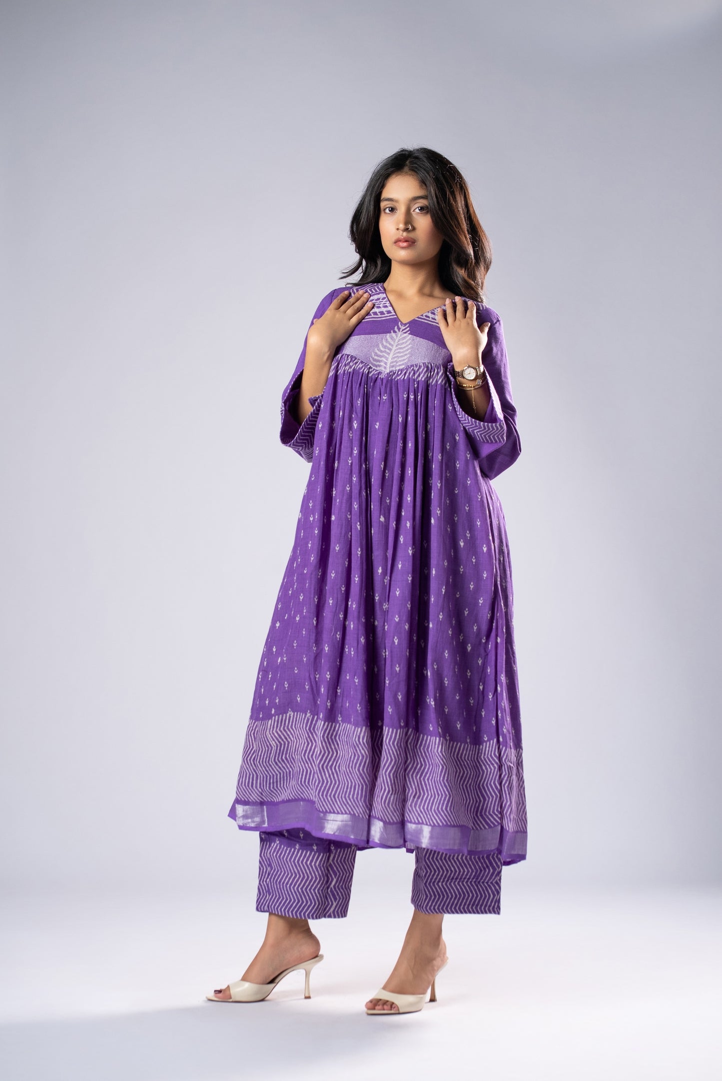 Violetra Linen Pant Kurta Set