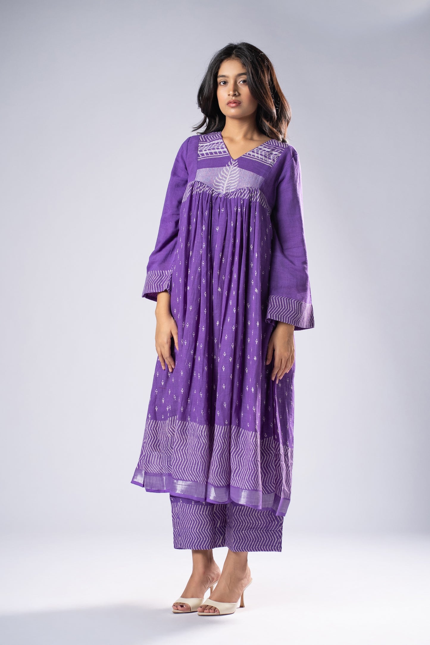 Violetra Linen Pant Kurta Set