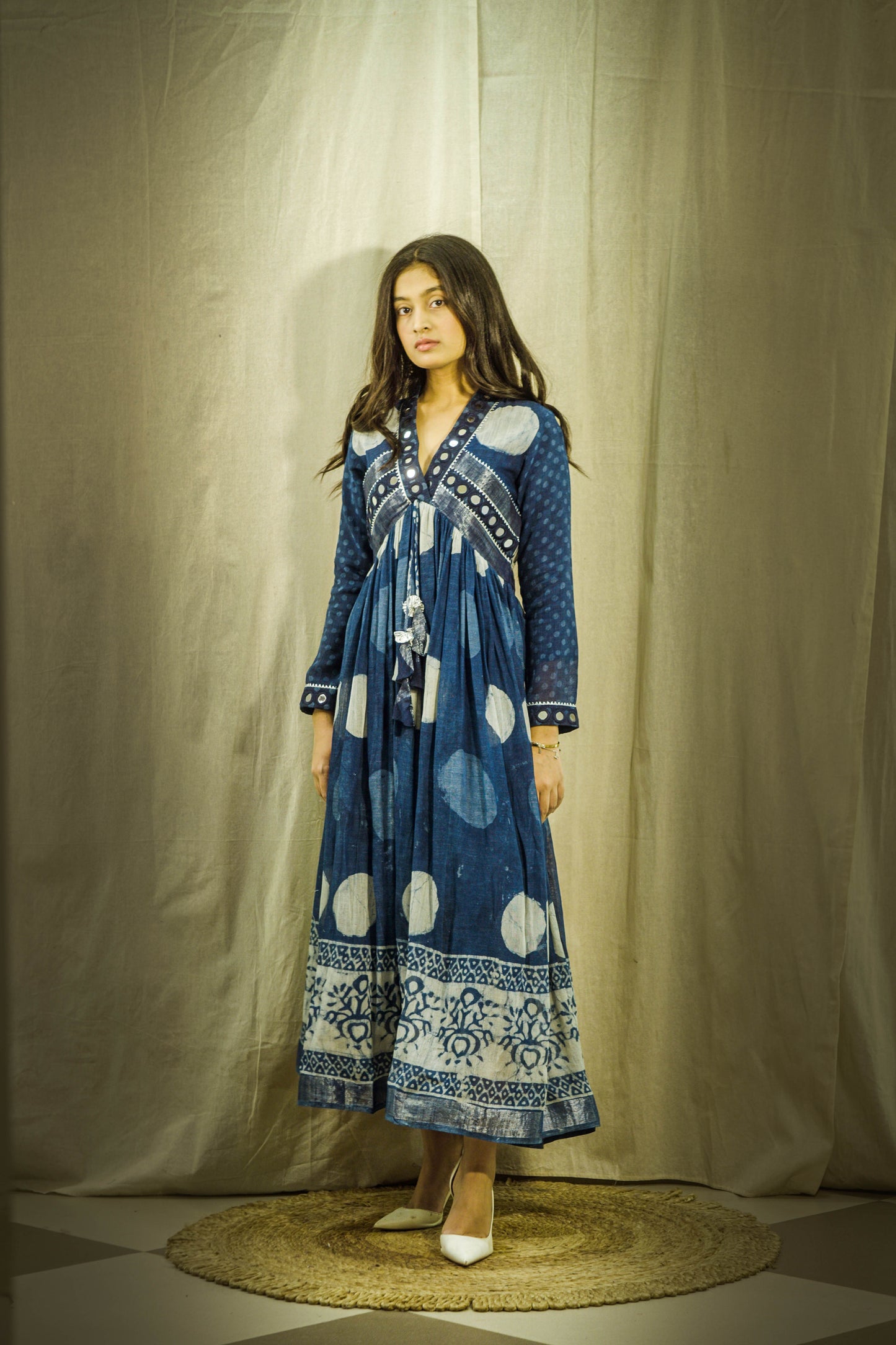 Neel Sheen Mirror Linen Dress