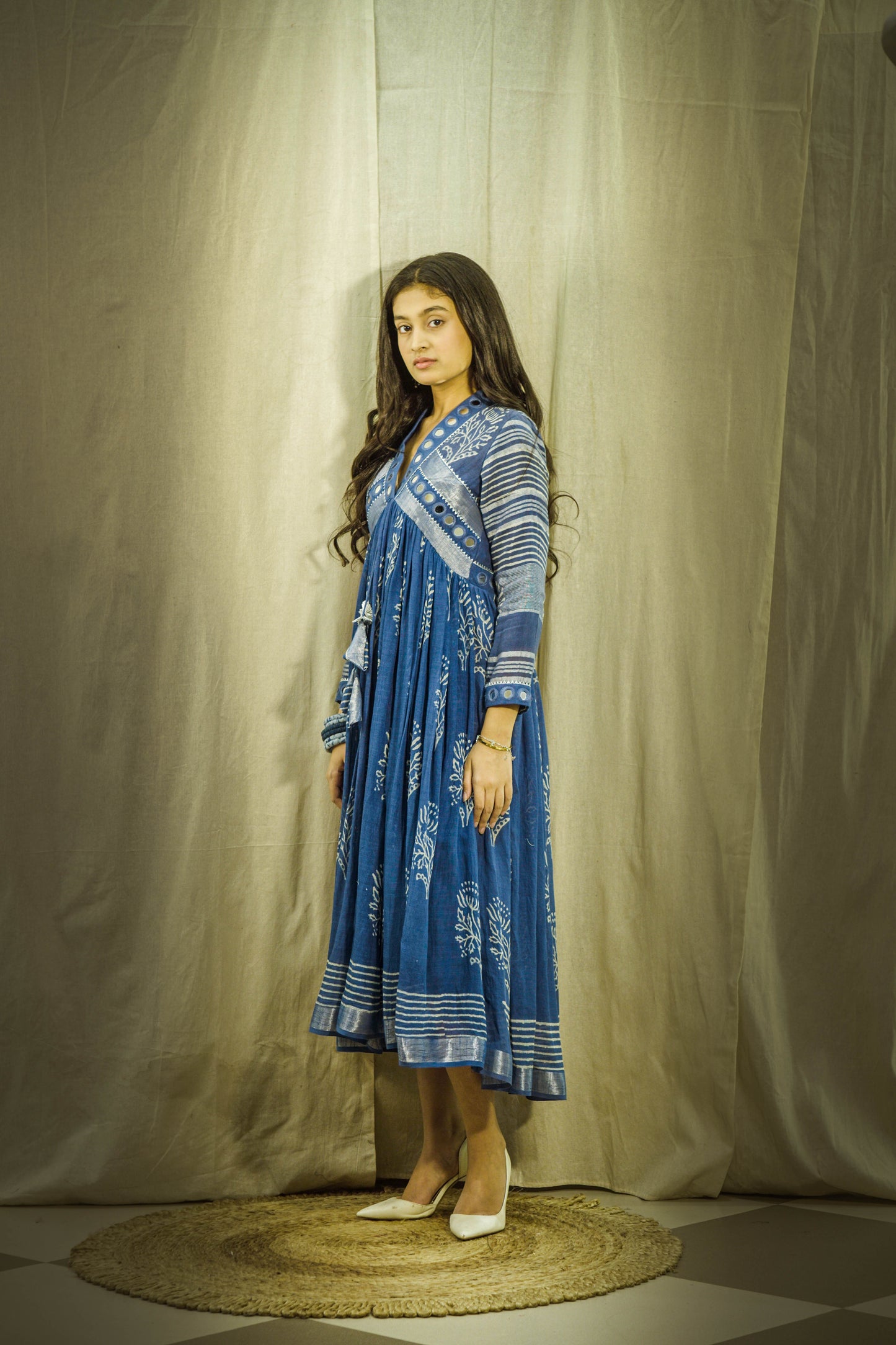 Neel Sheen Mirror Linen Dress