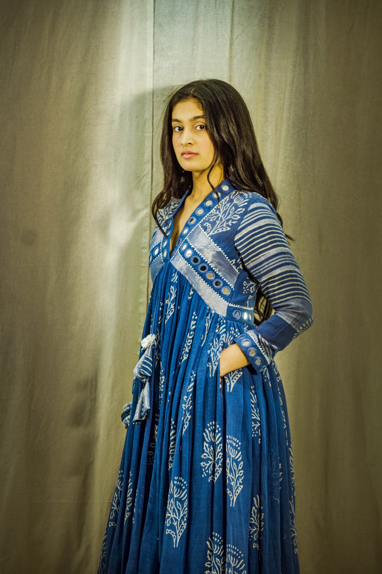 Neel Sheen Mirror Linen Dress
