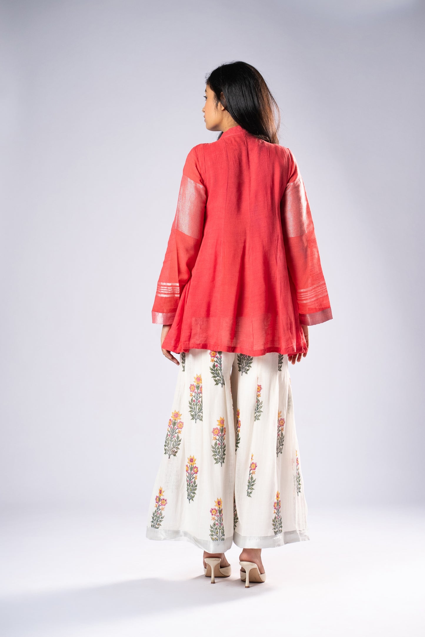 Gulabi Kali Sheesh Co-ord Set