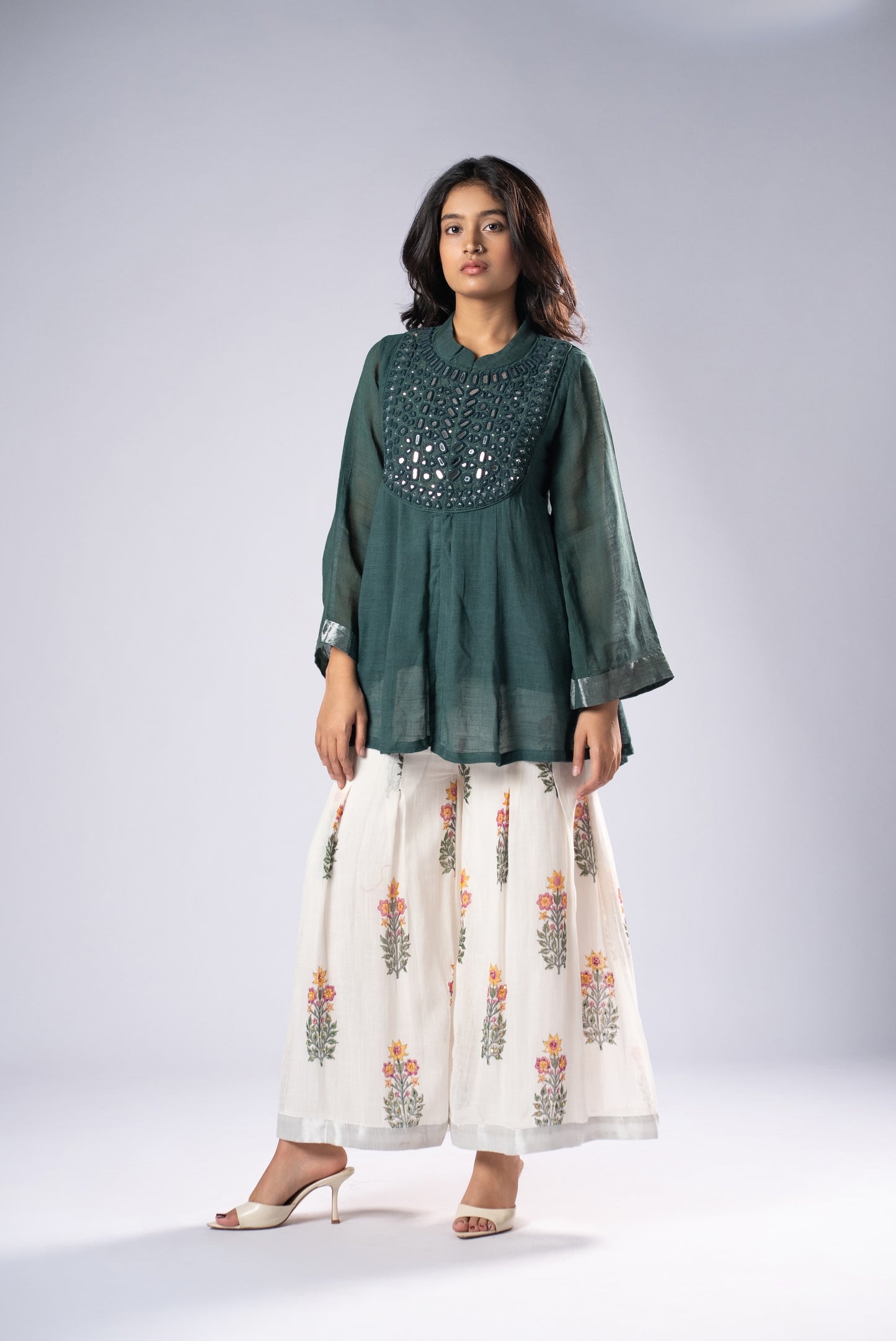 Panna Kali Sheesh Co-ord Set