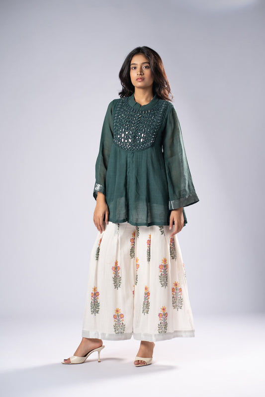 Panna Kali Sheesh Co-ord Set