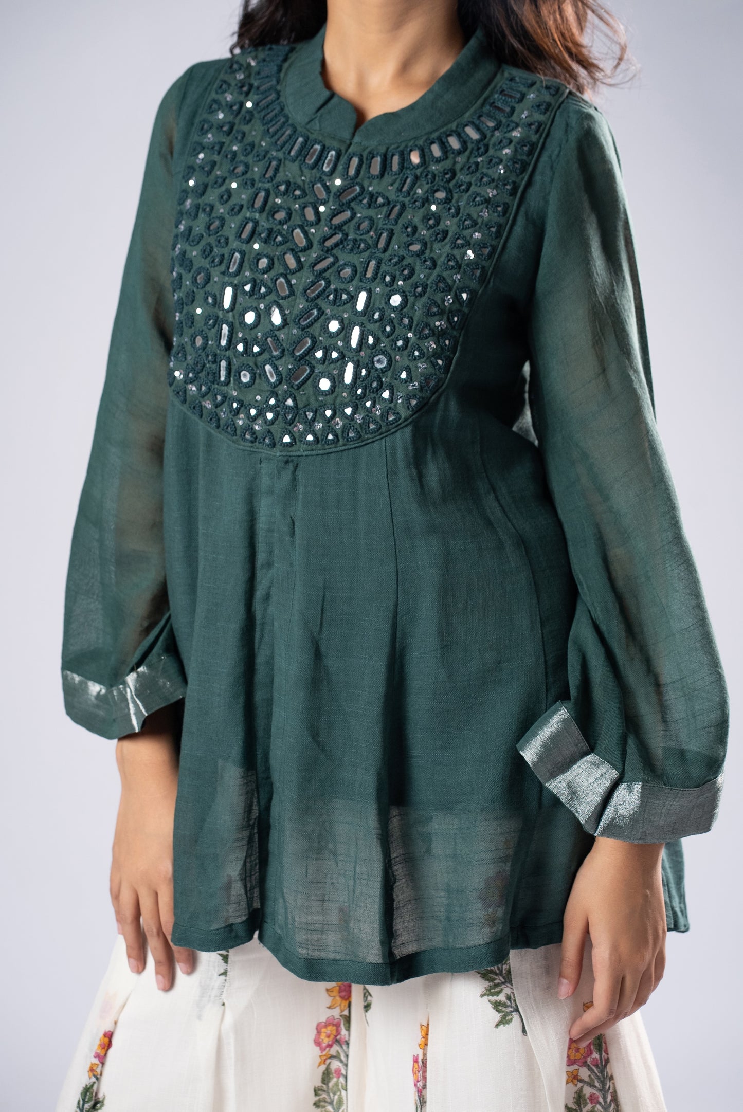 Panna Kali Sheesh Co-ord Set