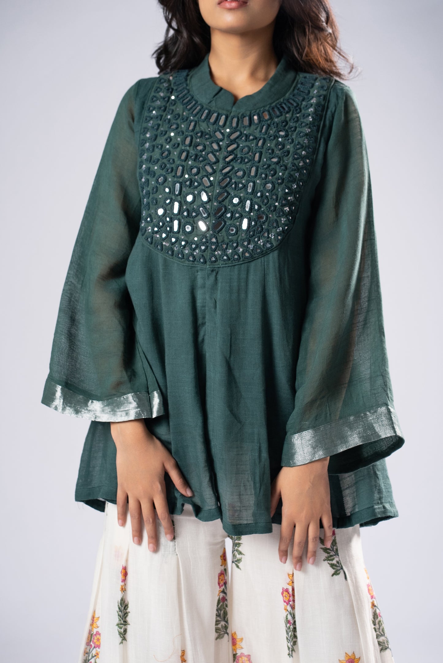 Panna Kali Sheesh Co-ord Set