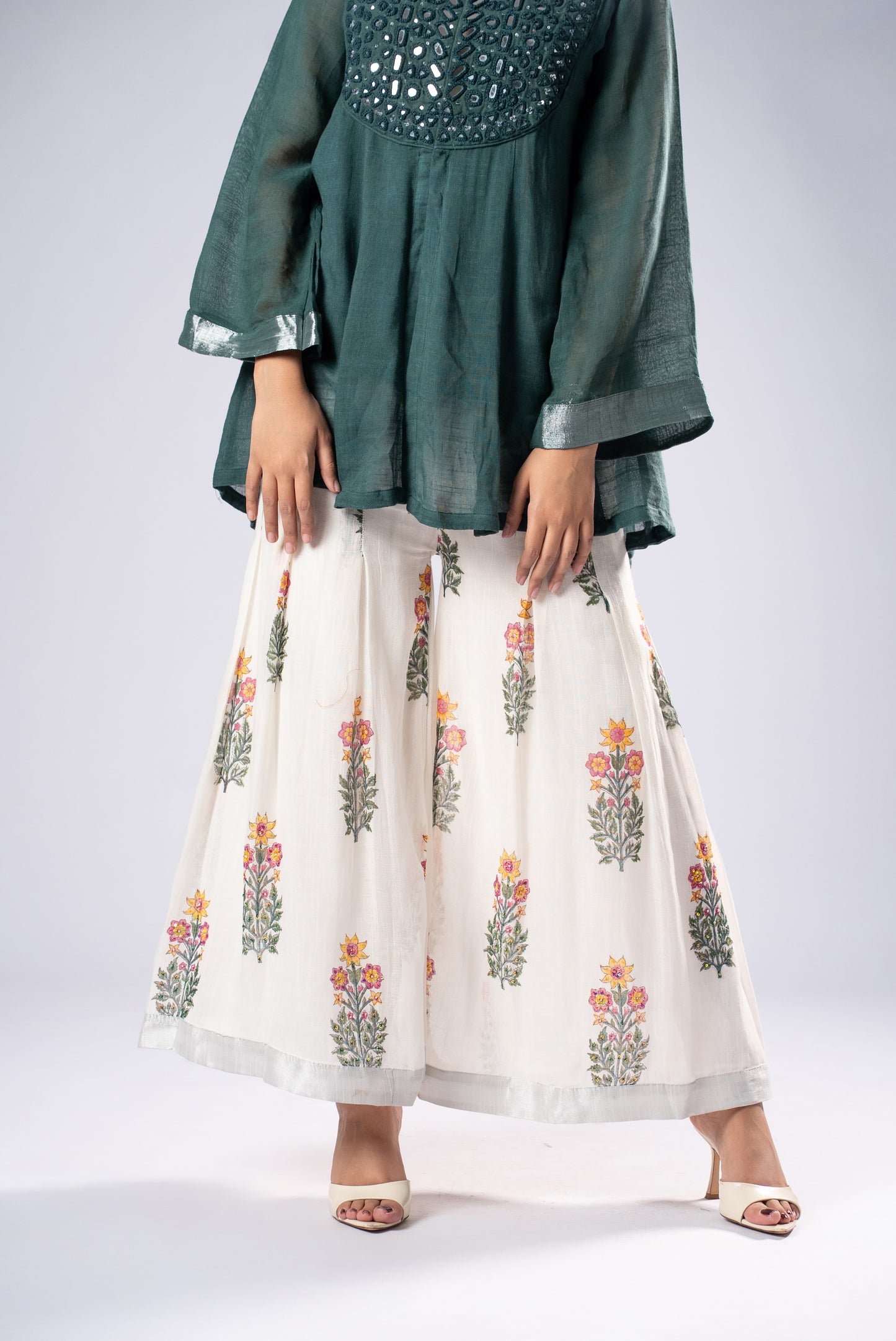 Panna Kali Sheesh Co-ord Set