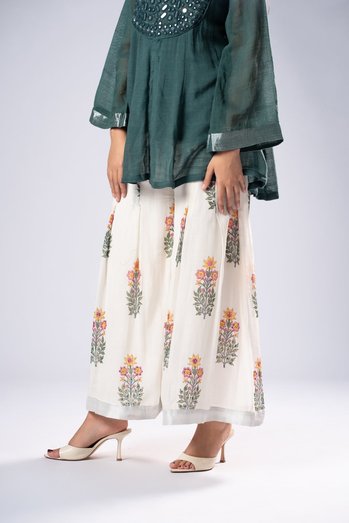 Panna Kali Sheesh Co-ord Set