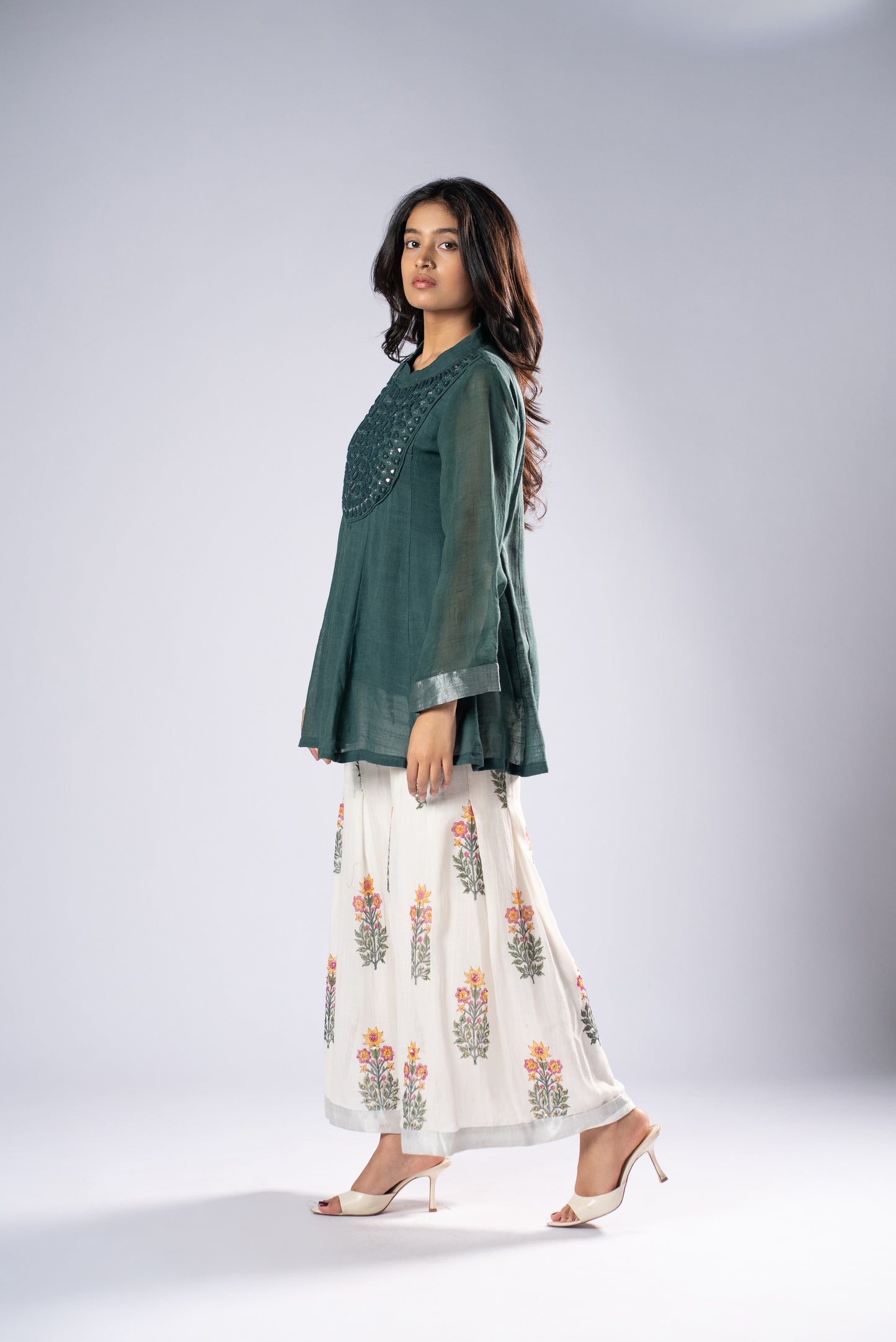 Panna Kali Sheesh Co-ord Set