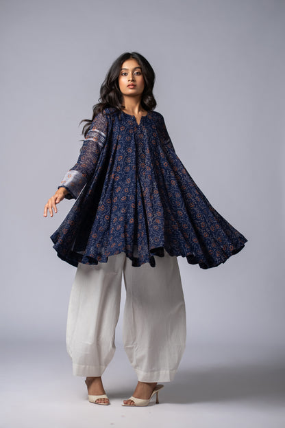 Neelvritta Flare Kurta