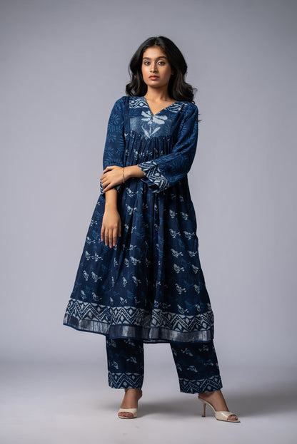 Neelrekha Indigo Yoke Pant Kurta Set