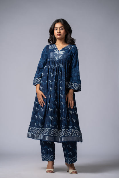 Neelrekha Indigo Yoke Pant Kurta Set