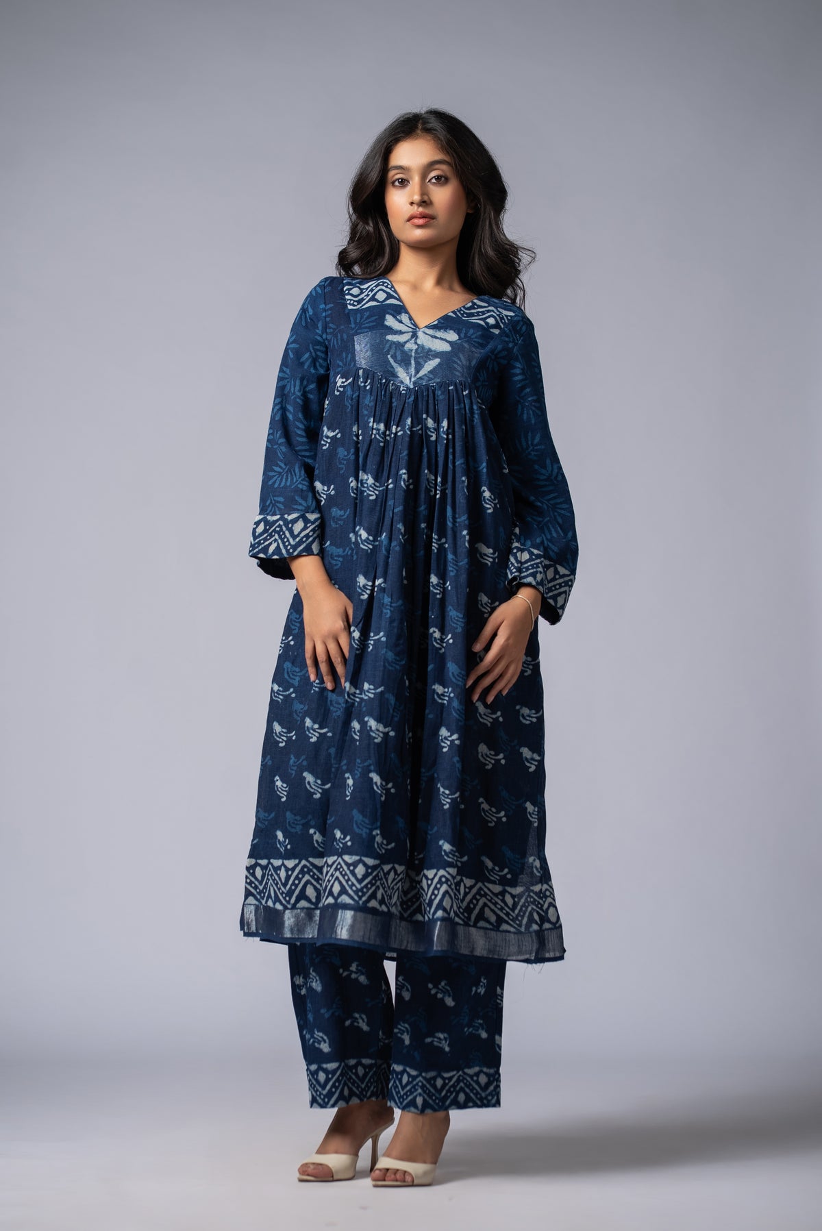 Neelrekha Indigo Yoke Pant Kurta Set