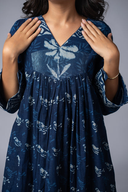 Neelrekha Indigo Yoke Pant Kurta Set
