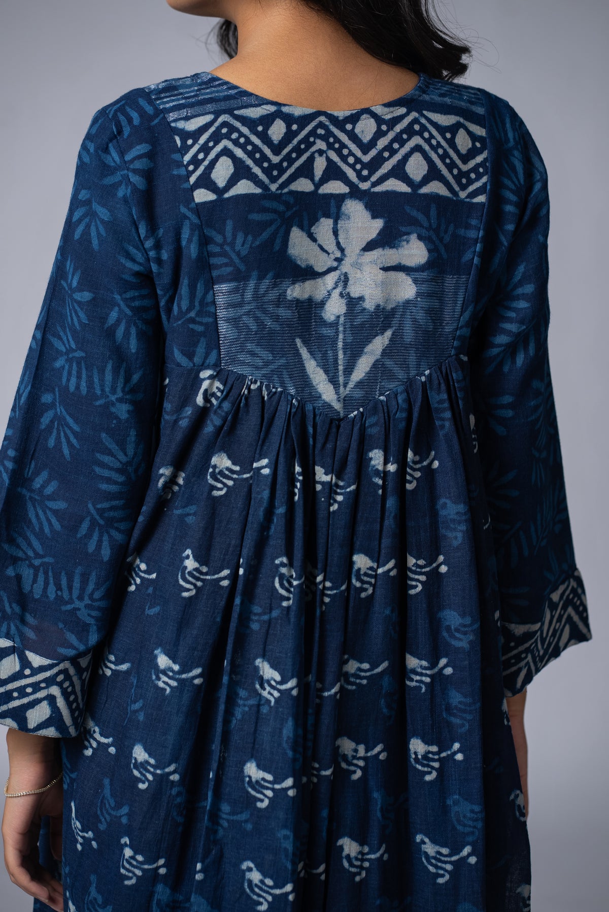 Neelrekha Indigo Yoke Pant Kurta Set