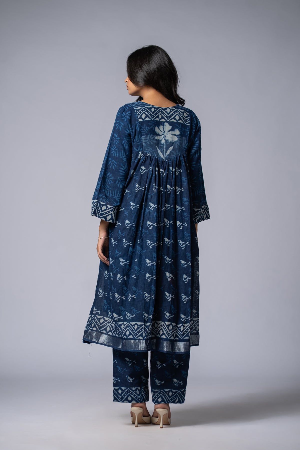 Neelrekha Indigo Yoke Pant Kurta Set