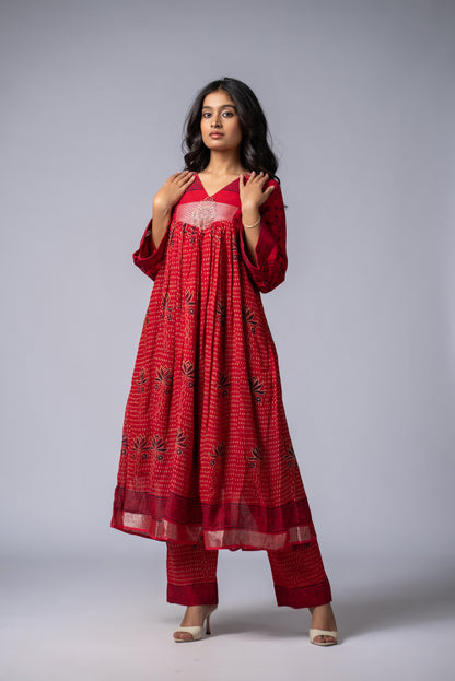 Raktrekha Pant Kurta Set
