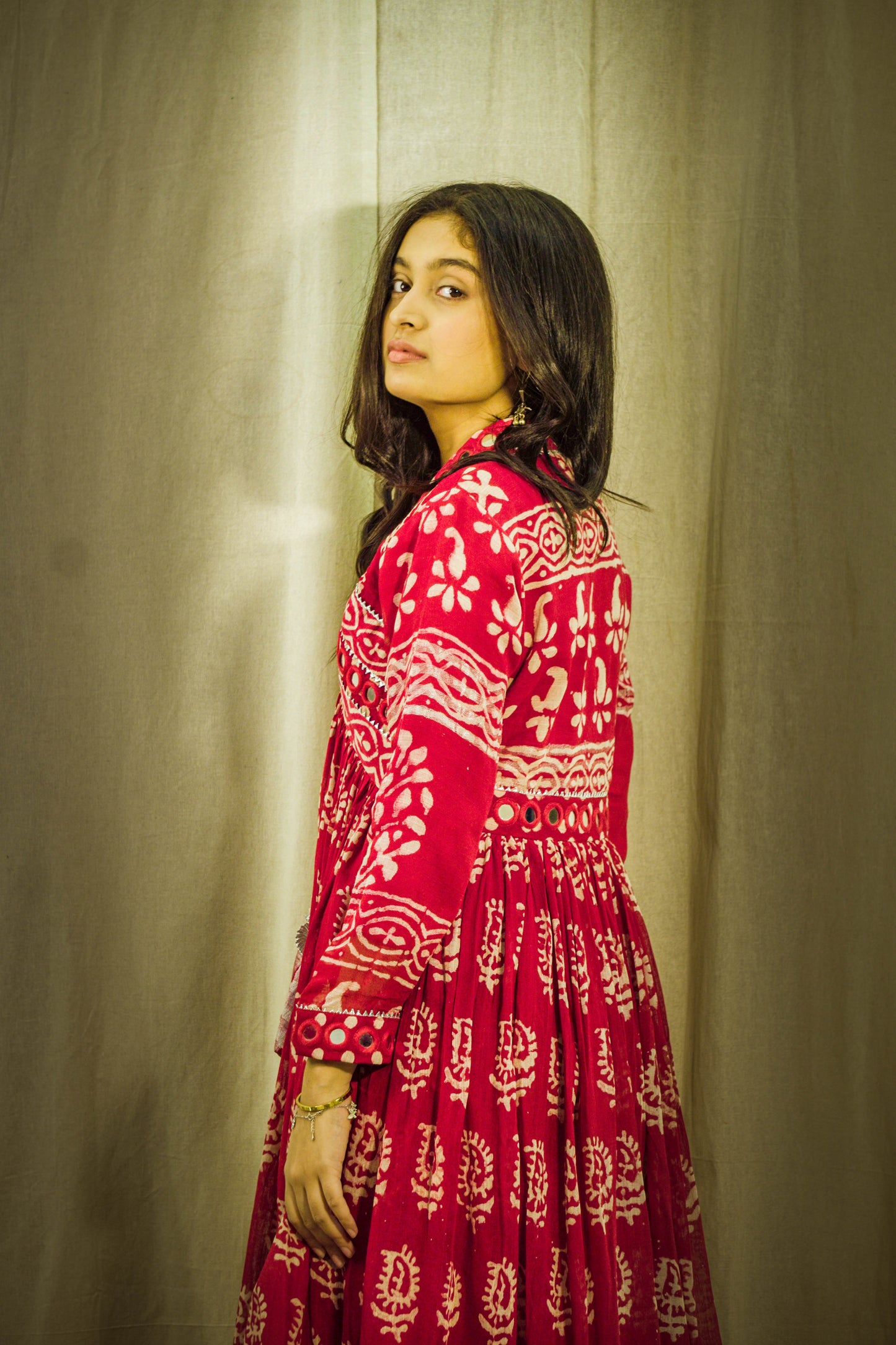 Rang Sheen Mirror Linen Dress