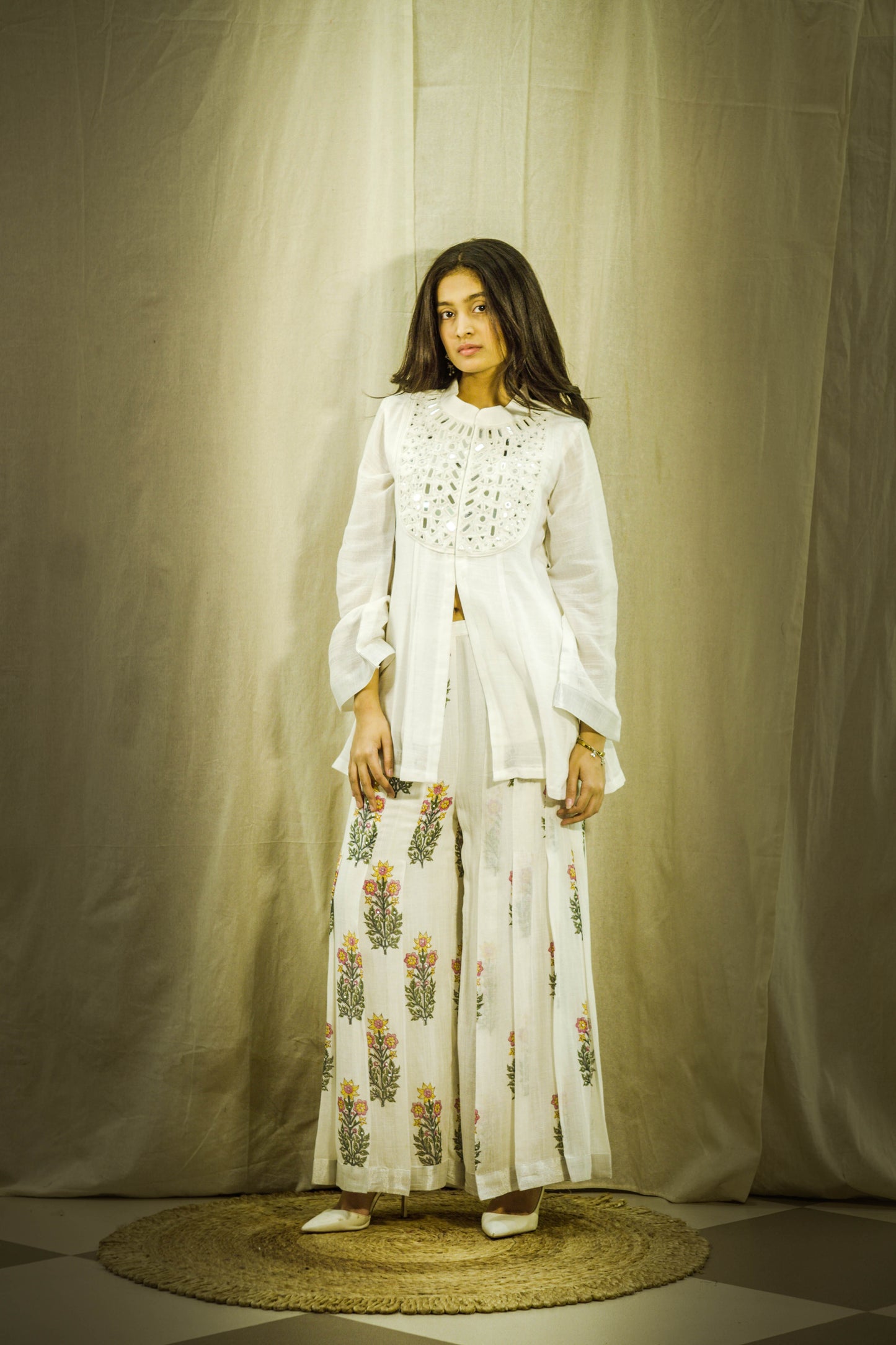 Noor Sheen Mirror Linen Co-ord Set