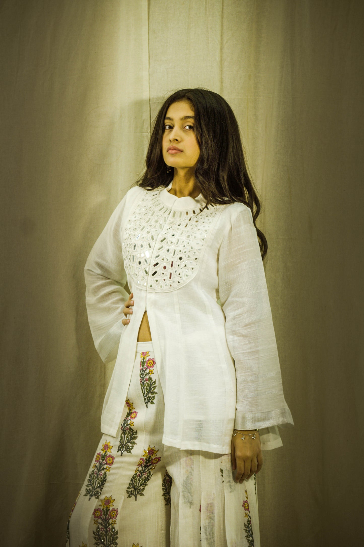 Noor Sheen Mirror Linen Co-ord Set