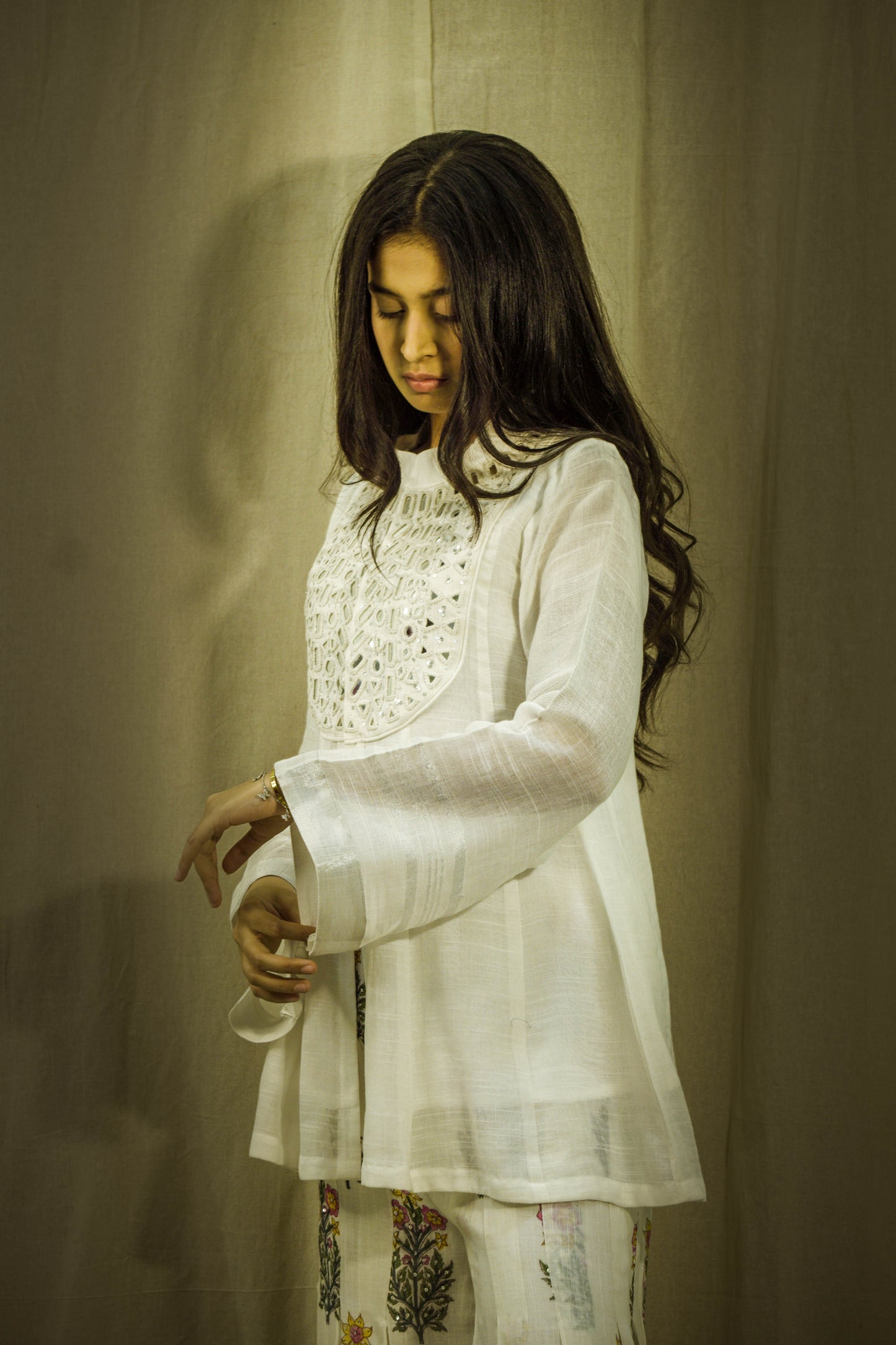 Noor Sheen Mirror Linen Co-ord Set