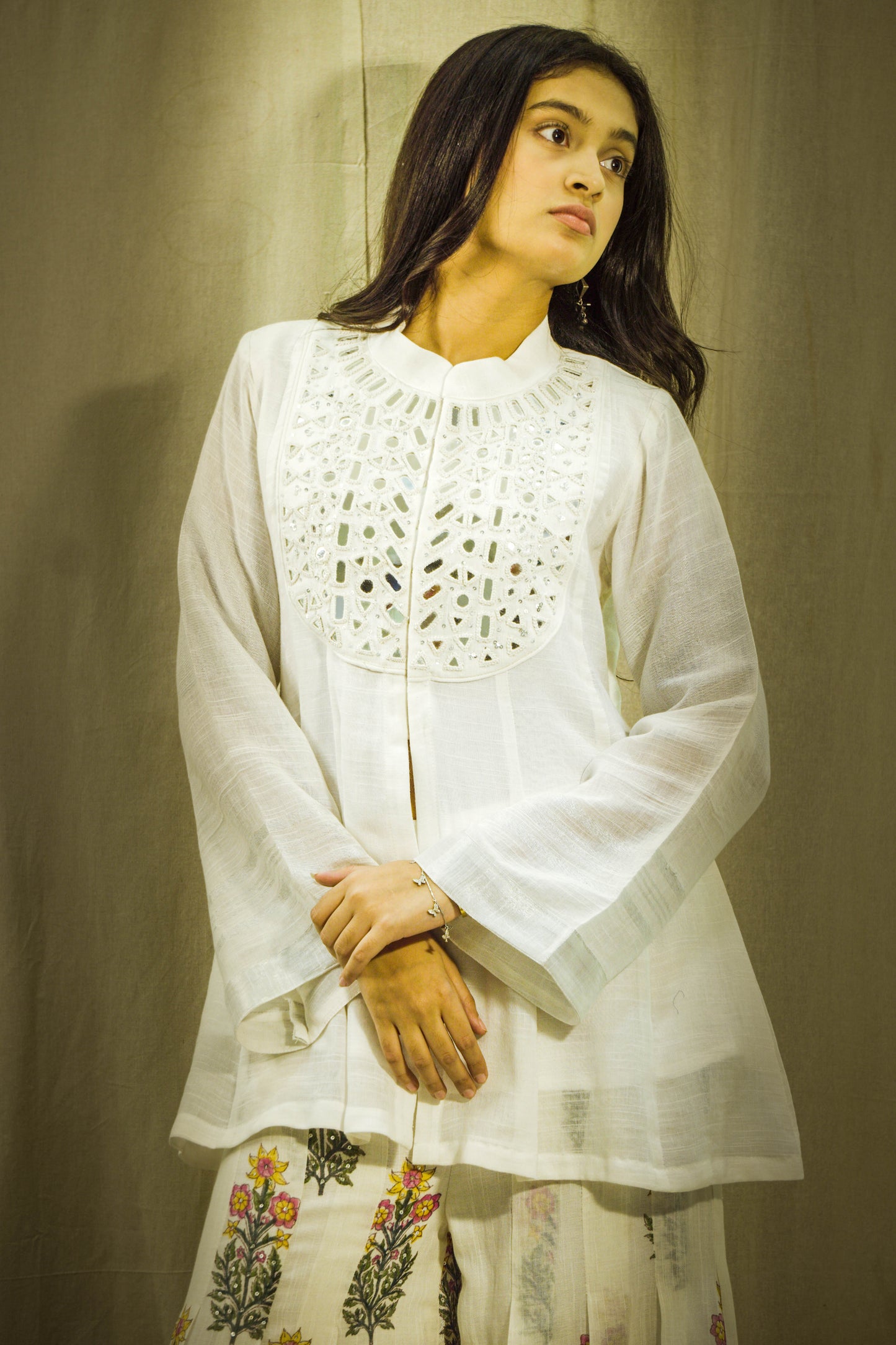 Noor Sheen Mirror Linen Co-ord Set