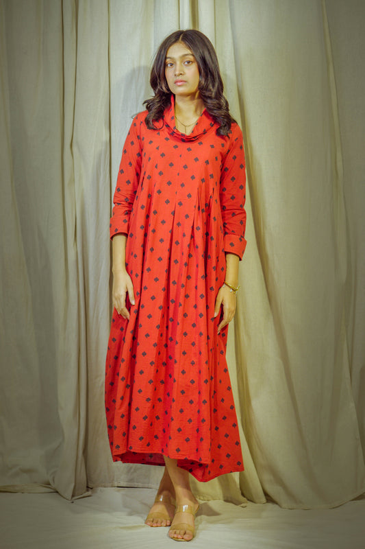 Laalya – Soliater Block-Printed Cotton Polo Tunic