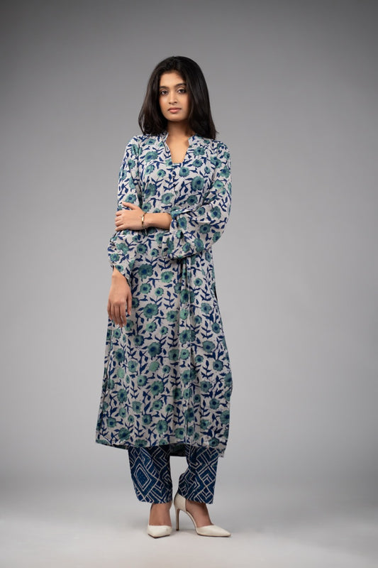 Gulrez Ira – Modal Kurta Set - Cotton Roots