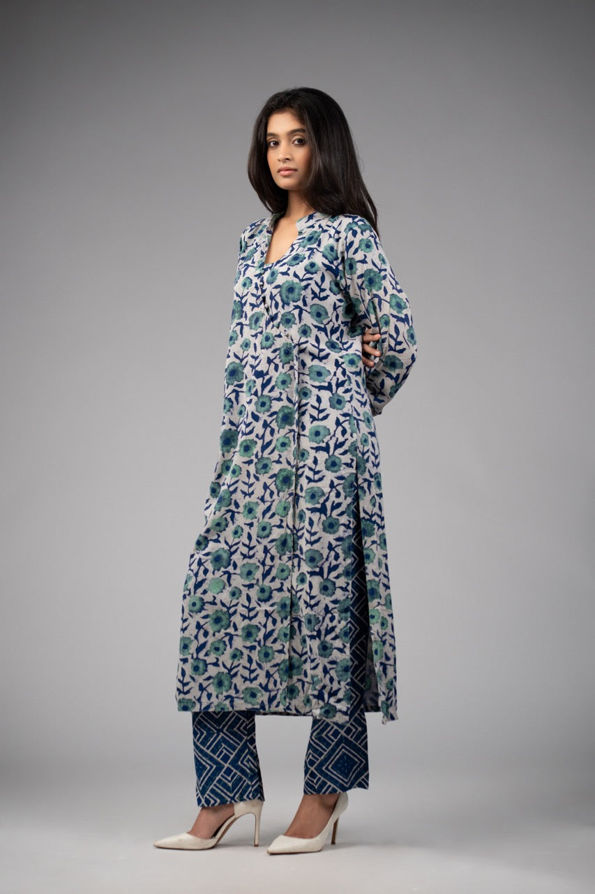 Gulrez Ira – Modal Kurta Set - Cotton Roots
