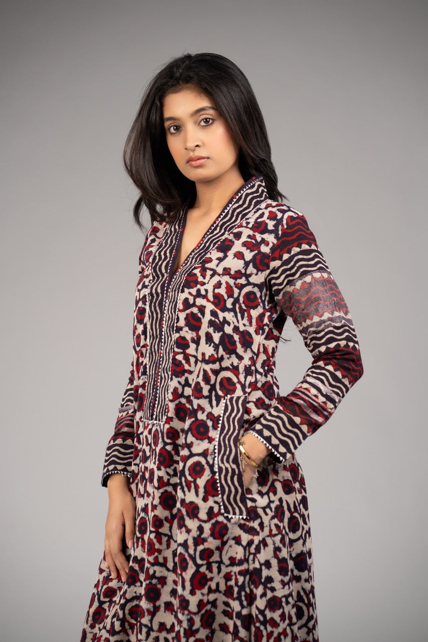 Rehmat Neel – Dhoti Kurta Set Pure Linen | Sukoon Summer Edition