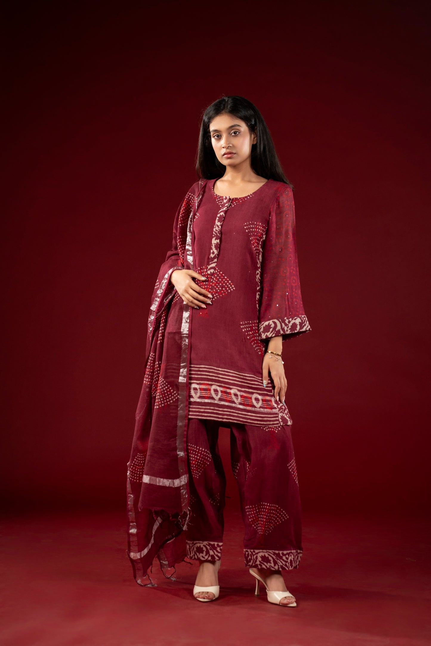 Anar Gul Linen Farshi Set