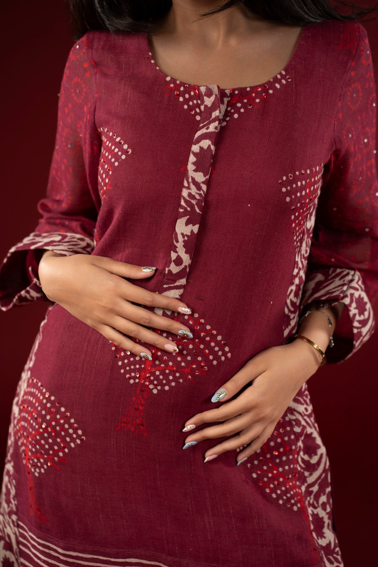Anar Gul Linen Farshi Set