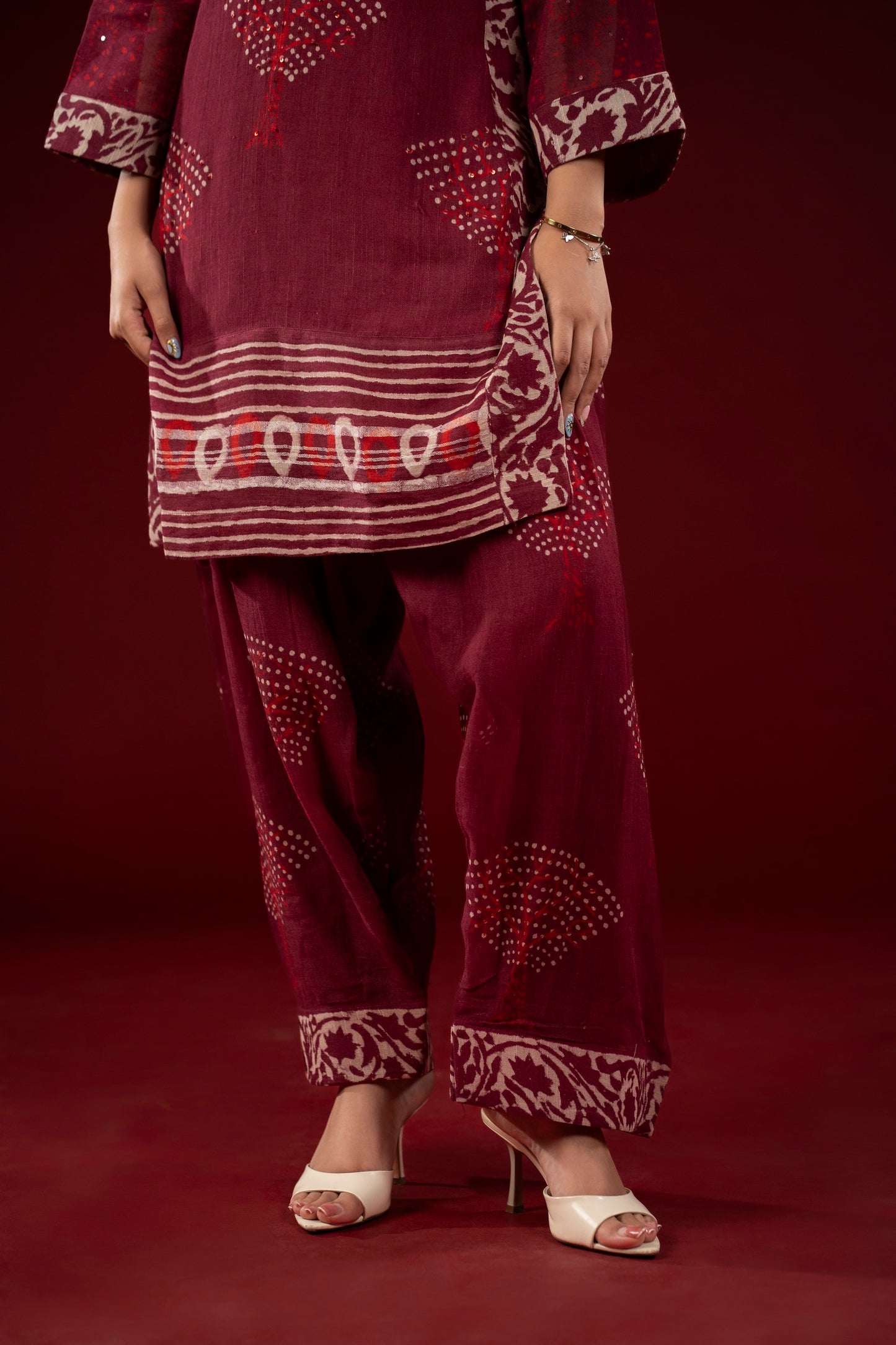 Anar Gul Linen Farshi Set