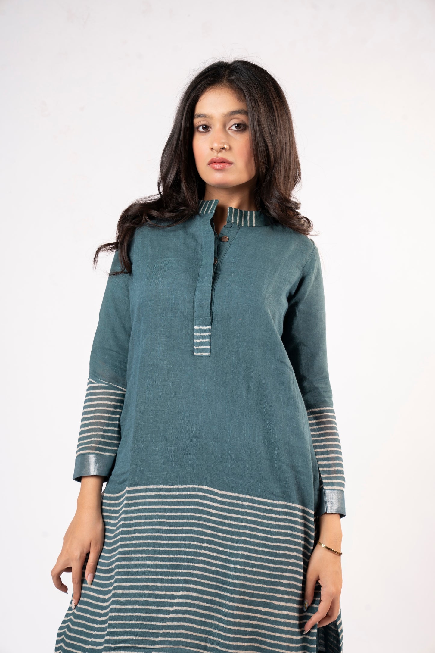 Rekha Emerald Linen Co-ord Set