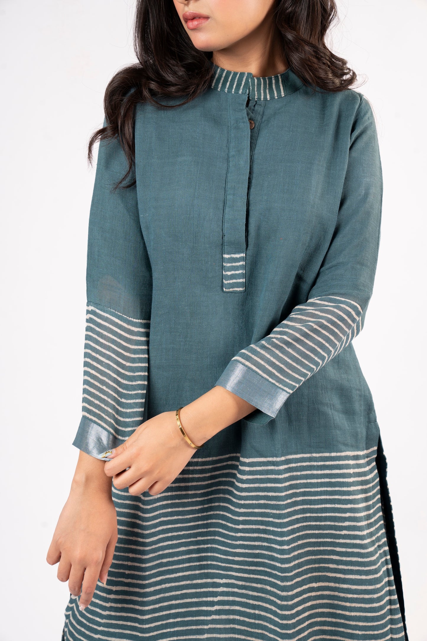Rekha Emerald Linen Co-ord Set