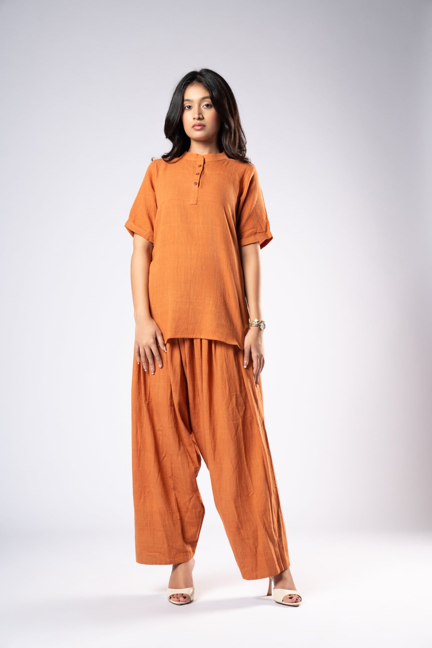 Saffron Solstice Kala Cotton Co-Ord Set