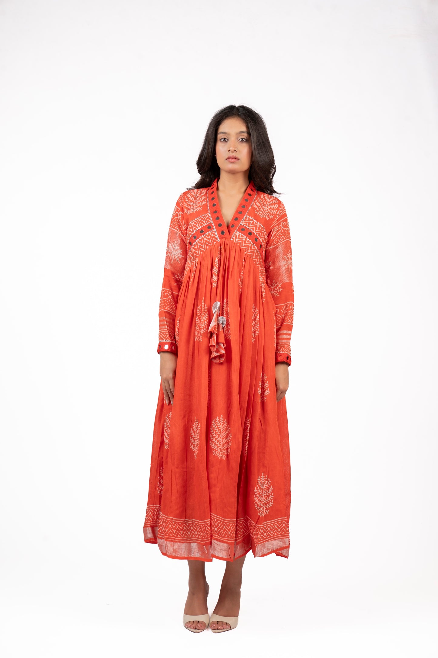 Noor-e-Sahar Mirror Work Dress