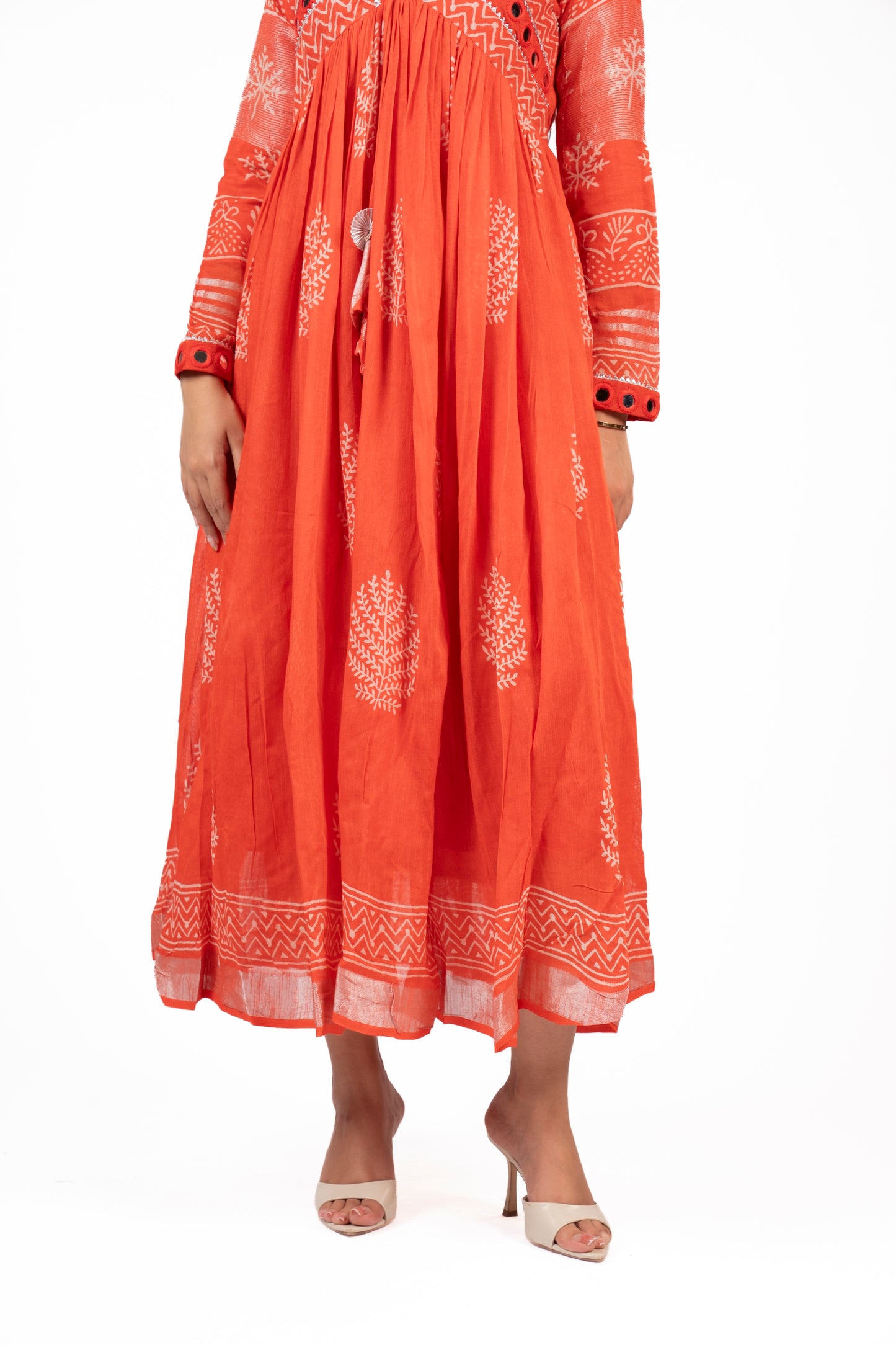 Noor-e-Sahar Mirror Work Dress