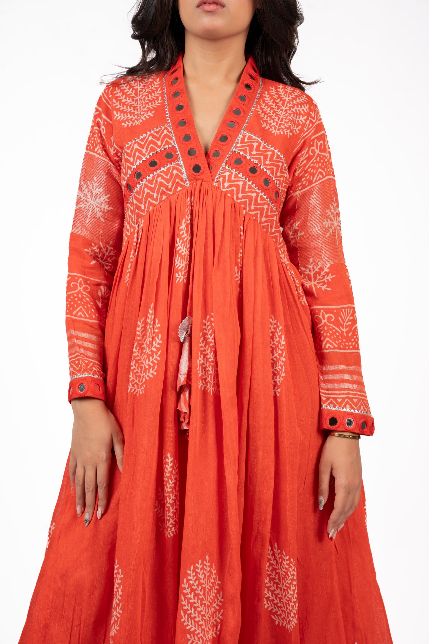 Noor-e-Sahar Mirror Work Dress