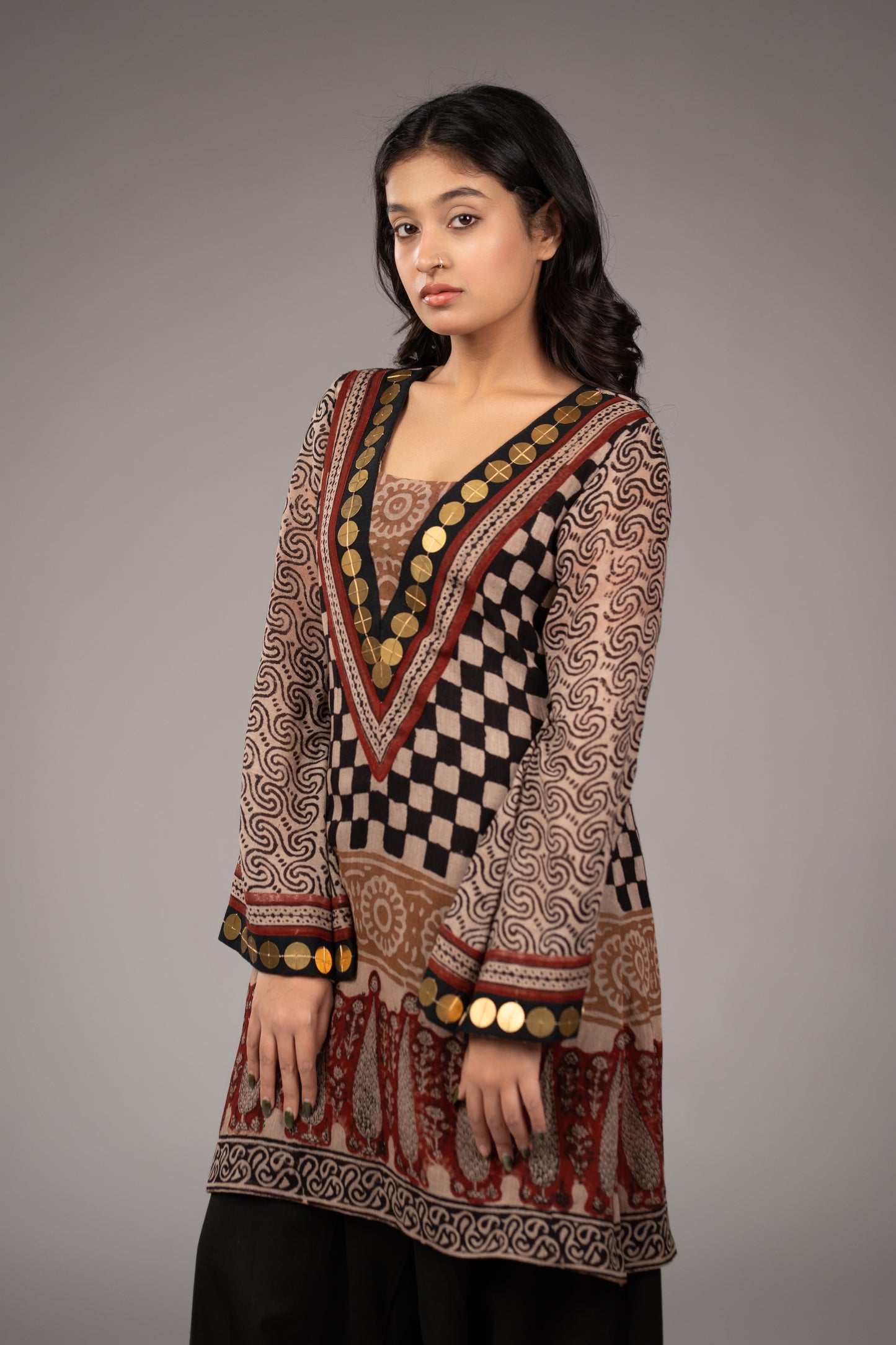 Zarrekha Linen Kurta