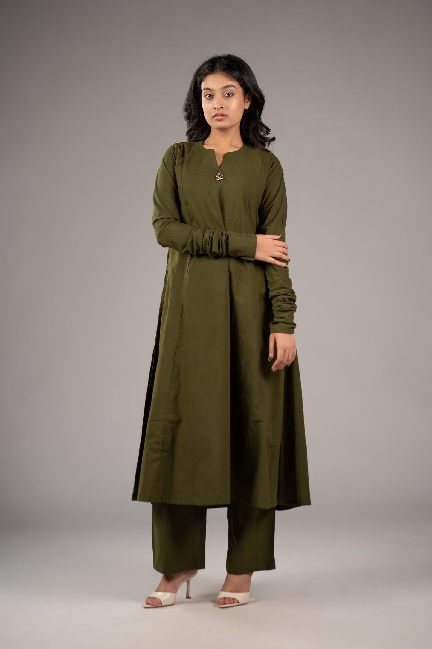 Kora Verde Pant Kurta Set from Cotton Roots