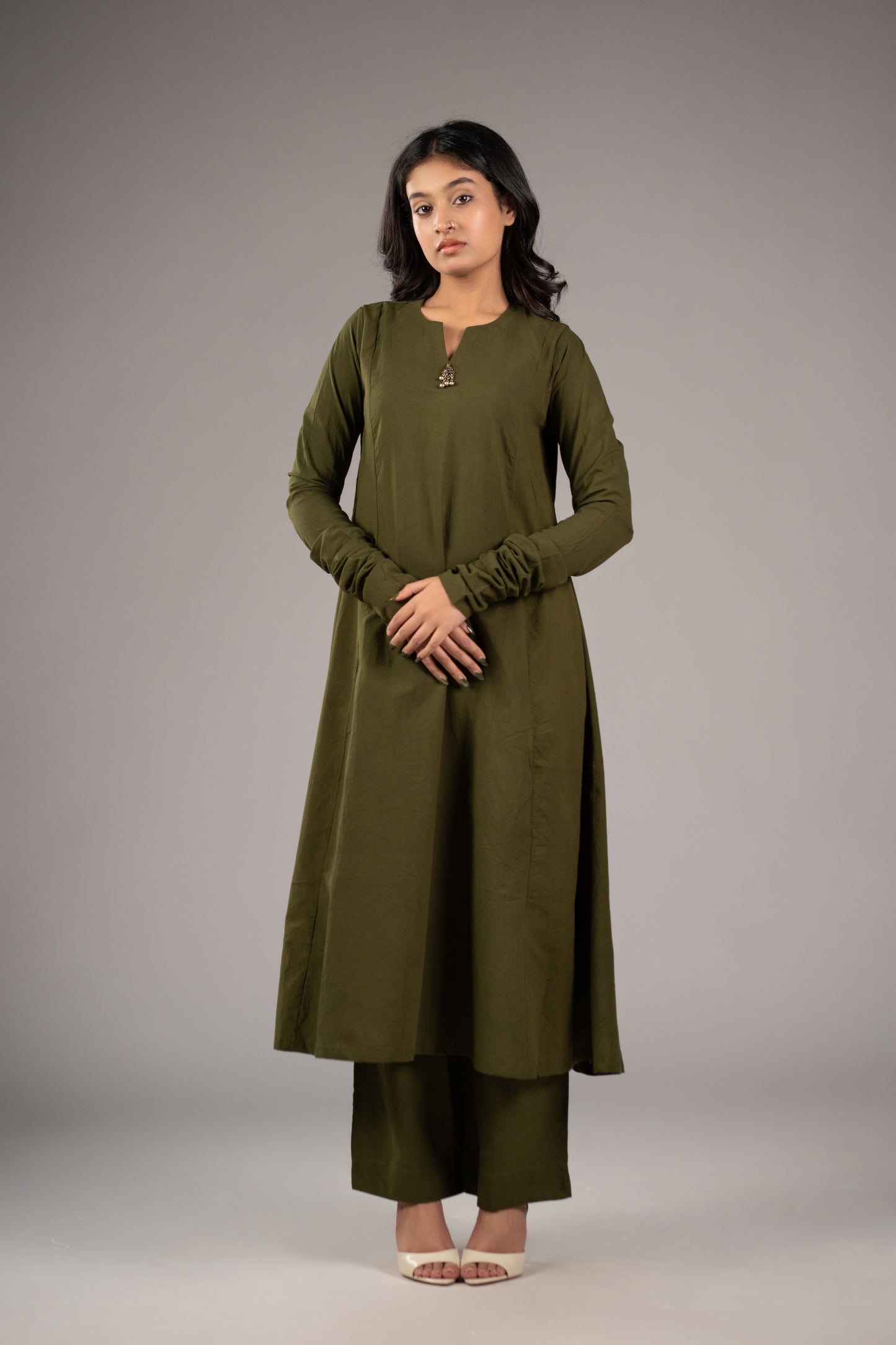 Kora Verde Pant Kurta Set from Cotton Roots