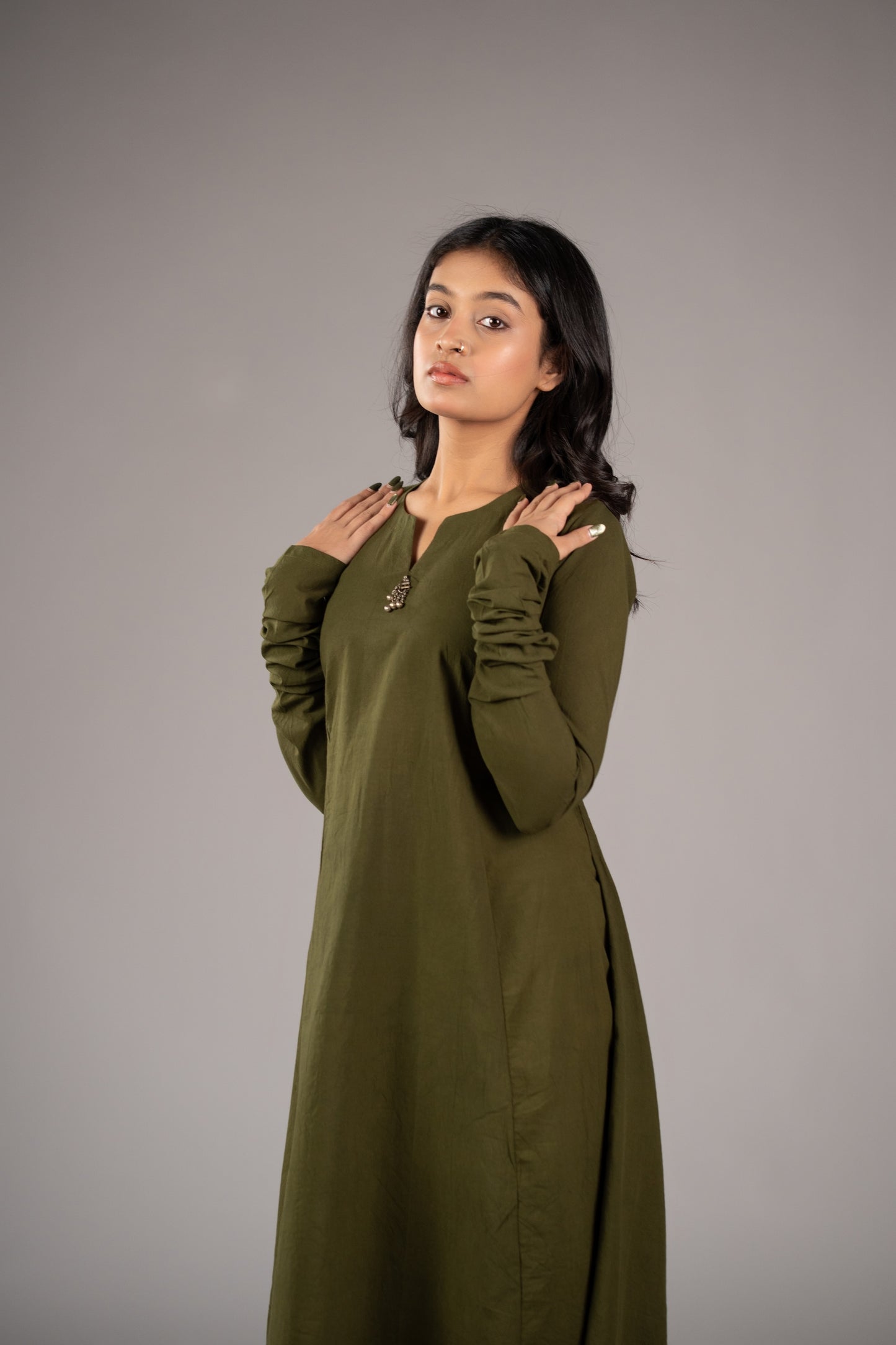 Kora Verde Pant Kurta Set from Cotton Roots