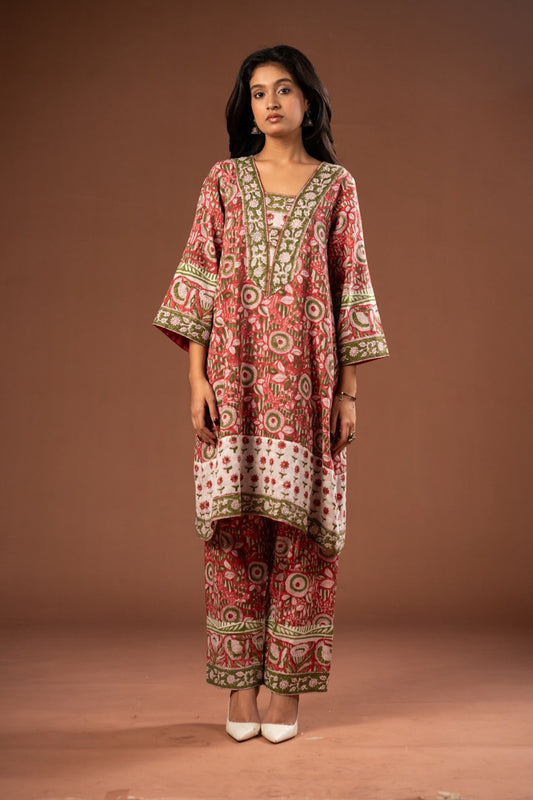 Gulnaar Kalamkari Choga Set – Cotton Roots