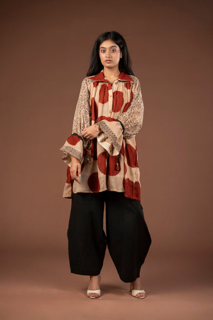 Mitti & Rouge Linen Tunic Shirt