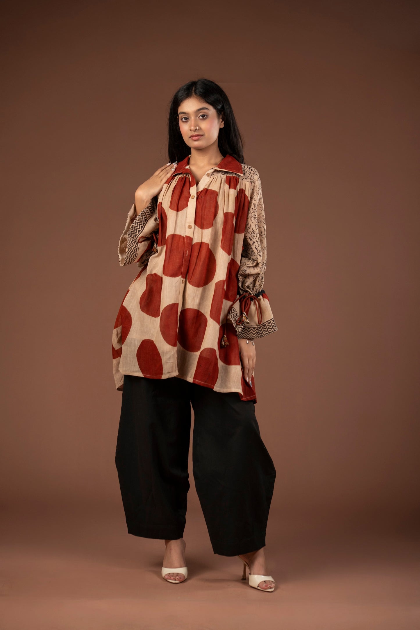 Mitti & Rouge Linen Tunic Shirt