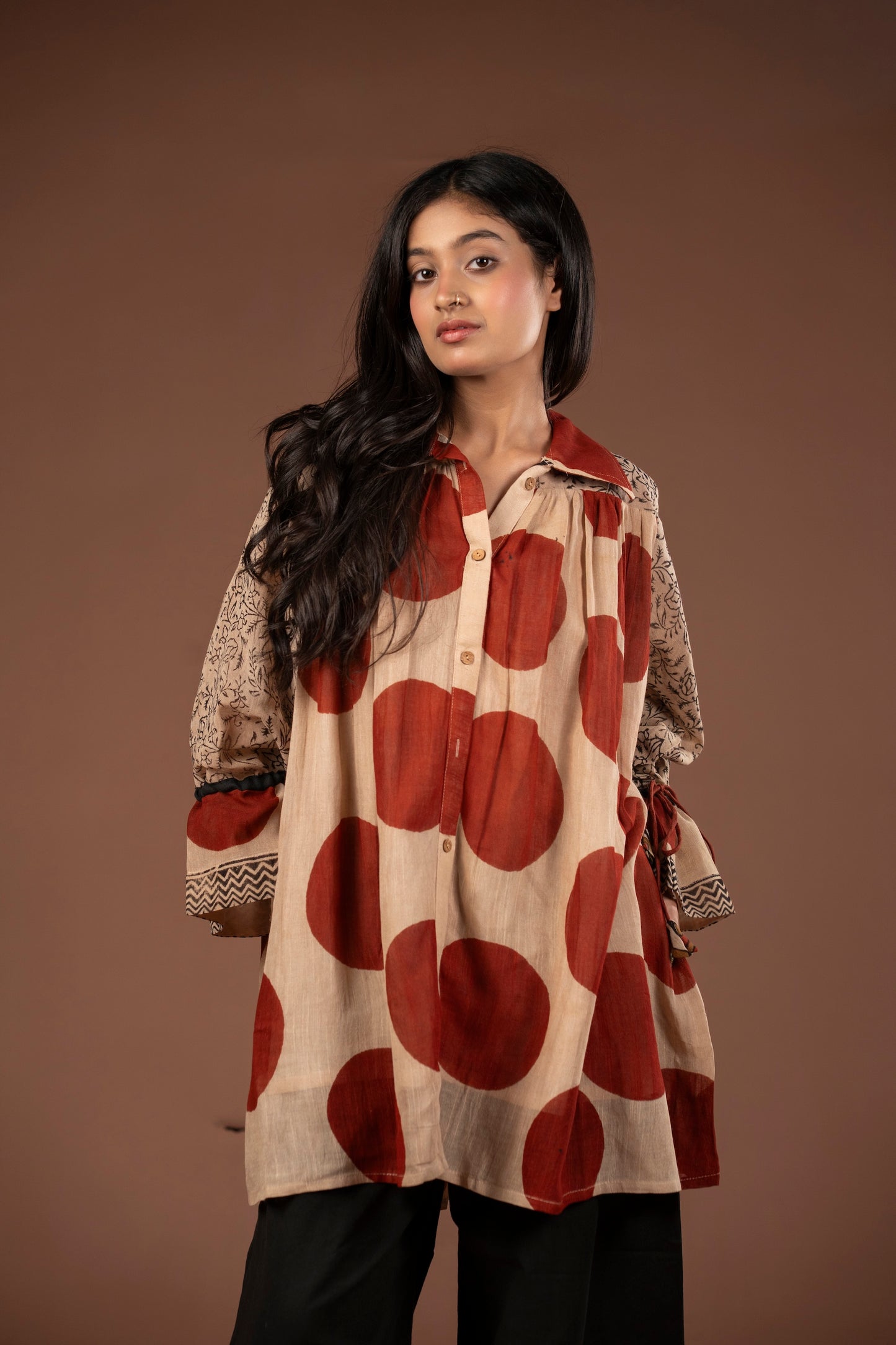 Mitti & Rouge Linen Tunic Shirt