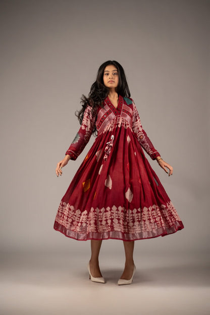 Seraya Mirror Work Dress